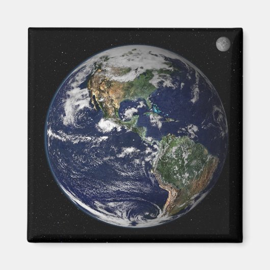 Volledige Aarde met Noord- en Zuid-Amerika Magneet (Voorkant)