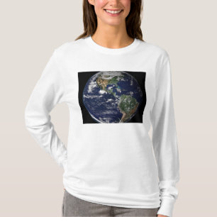 Volledige Aarde met Noord- en Zuid-Amerika T-shirt