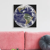 Volledige Aarde met orkaan Paloma Canvas Afdruk (Insitu (Woonkamer))