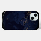 Volledige Aarde met stadslichten Case-Mate iPhone Case (Achterkant (horizontaal))