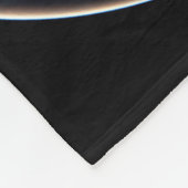 Volledige Aarde met stadslichten Fleece Deken (Hoek)