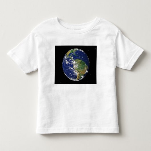 Volledige Aarde met Zuid-Amerika 2 Kinder Shirts (Voorkant)