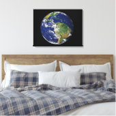 Volledige Aarde met Zuid-Amerika Canvas Afdruk (Insitu (Slaapkamer))