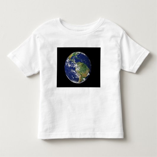 Volledige Aarde met Zuid-Amerika Kinder Shirts (Voorkant)