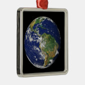 Volledige Aarde met Zuid-Amerika Metalen Ornament (Rechts)