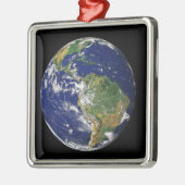 Volledige Aarde met Zuid-Amerika Metalen Ornament (Links)