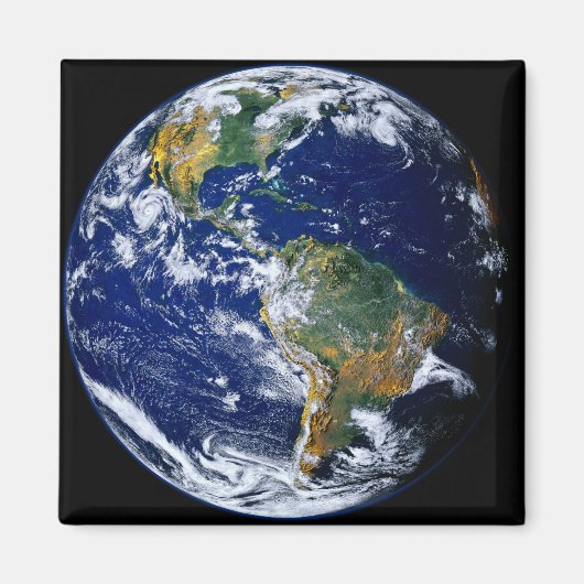 Volledige Aarde toont Amerika's Magneet (Voorkant)