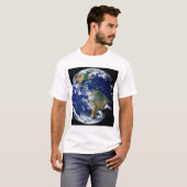 Volledige Aarde toont Amerika's T-shirt (Voorkant volledig)