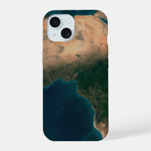 Volledige aarde vanuit de ruimte boven het Afrikaa iPhone 15 Hoesje