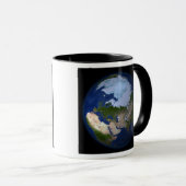 Volledige Aarde waarop het Arctische gebied is afg Mok (Voorkant rechts)