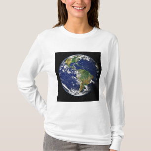 Volledige Aarde waarop het westerne halfrond te zi T-shirt