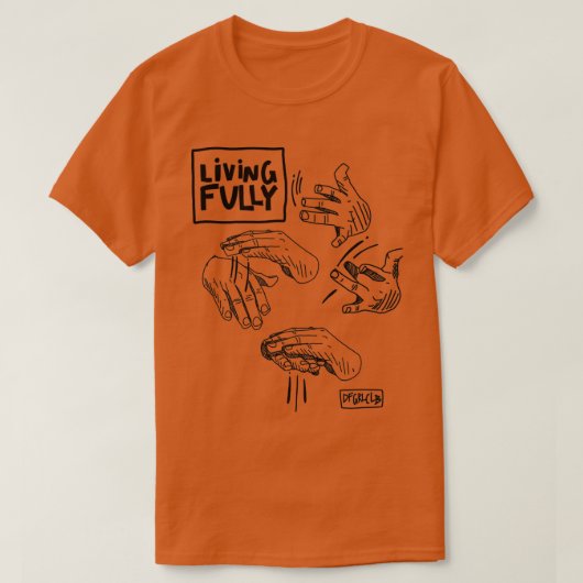 Volledige Auslan doaf Sign Language ASL T-shirt (Design voorkant)