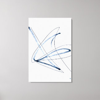Volledige Beweging, Minimalistische Abstracte Lijn Canvas Afdruk