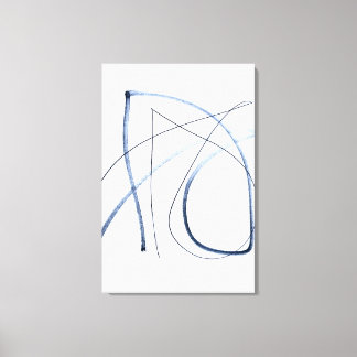 Volledige Beweging, Minimalistische Abstracte Lijn Canvas Afdruk