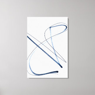 Volledige Beweging, Minimalistische Abstracte Lijn Canvas Afdruk