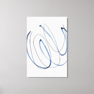 Volledige Beweging, Minimalistische Abstracte Lijn Canvas Afdruk