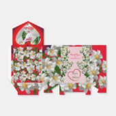 Volledige Bloom Liefde Bruiloft Party Bedankdoosjes (Uitgevouwen)