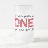 Volledige blown Redneck Matglas Bierpul (Center)