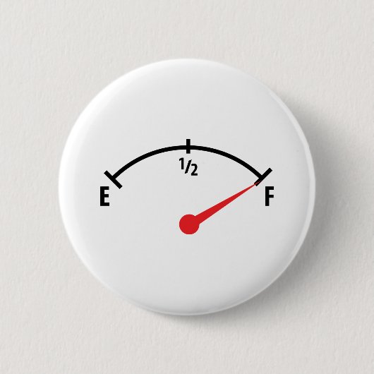 volledige brandstoftankindicatormeter ronde button 5,7 cm (Voorkant)