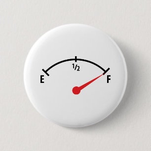 volledige brandstoftankindicatormeter ronde button 5,7 cm