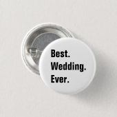 Volledige bruiloft ronde button 3,2 cm (Voorkant /achterkant)