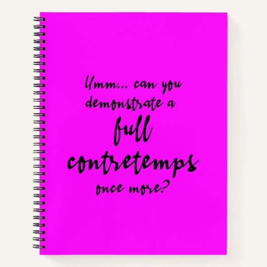 Volledige Contretemps Magenta Notitieboek (Voorkant)