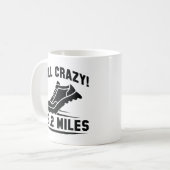 Volledige Crazy 26,2 Miles Koffiemok (Voorkant links)