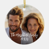 Volledige dekkingsfoto - aangepaste scripttekst keramisch ornament (Voorkant)