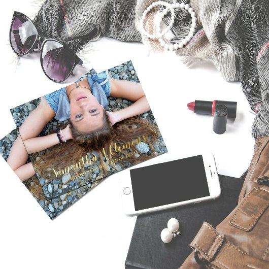 Volledige Folie Afstuderen bekendmaking Briefkaart