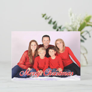 Volledige foto 7x5 kerstkaart