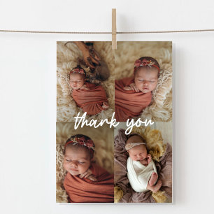 Volledige foto baby collage dankkaart bedankkaart