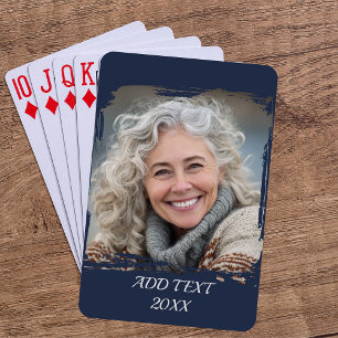 Volledige foto Custom Poker — Navy Pokerkaarten