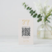 Volledige foto, gouden QR-code en schriftelijke tr Informatiekaartje (Staand voorkant)