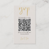 Volledige foto, gouden QR-code en schriftelijke tr Informatiekaartje (Voorkant)
