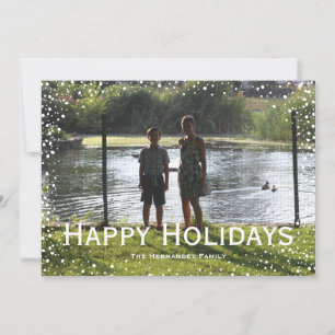 Volledige foto-insteekkaart feestdagenkaart