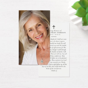 Volledige foto Memorial Prayer Kaart
