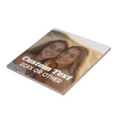 Volledige foto - met aangepaste tekst tegeltje (Zijkant)