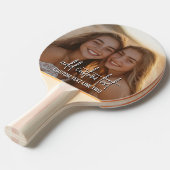 Volledige foto met tekst van 2 regels - script en  tafeltennisbatje (Voorkant Gekanteld)