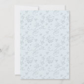 Volledige foto Moderne Geboorteaankondiging Blauw Aankondiging (Achterkant)