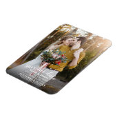 Volledige Foto Moderne Minimale Bruiloft Save the Magneet (Linkerzijde)