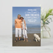 Volledige foto slaat de datum op save the date (Staand voorkant)