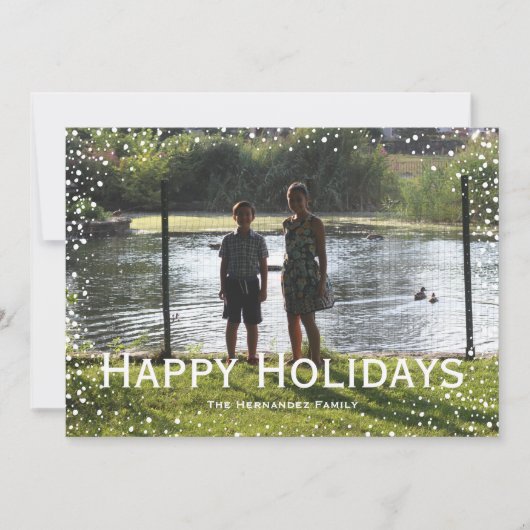 Volledige foto Sneeuwval aangepaste kaart (Voorkant)