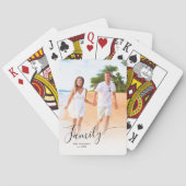 Volledige foto Verticale Aangepaste Elegante Scrip Pokerkaarten (Achterkant)