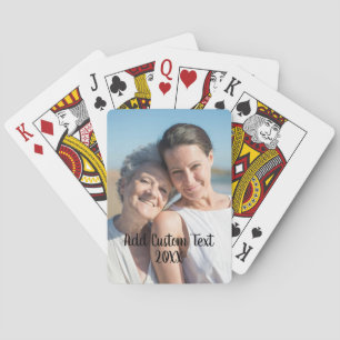 Volledige foto - Verticale aangepaste tekst Poker Pokerkaarten