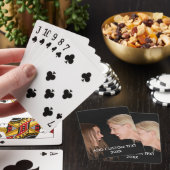 Volledige foto - Verticale aangepaste tekst Pokerkaarten (Insitu)