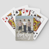 Volledige foto - Verticale aangepaste tekst voor d Pokerkaarten (Achterkant)