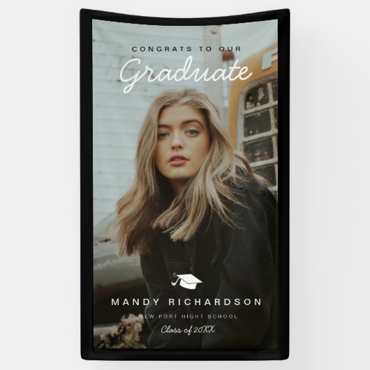 Volledige foto's van de Afstuderen Black Banner (Verticaal)
