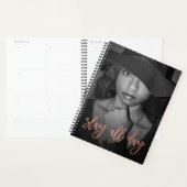 Volledige fotosjabloon Roos Gold Slay de hele dag Planner (Display)