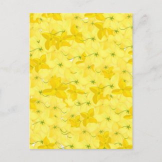 Volledige Gele Bloemexplosie Briefkaart