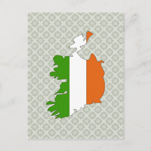 Volledige grootte vlag Ierland Briefkaart